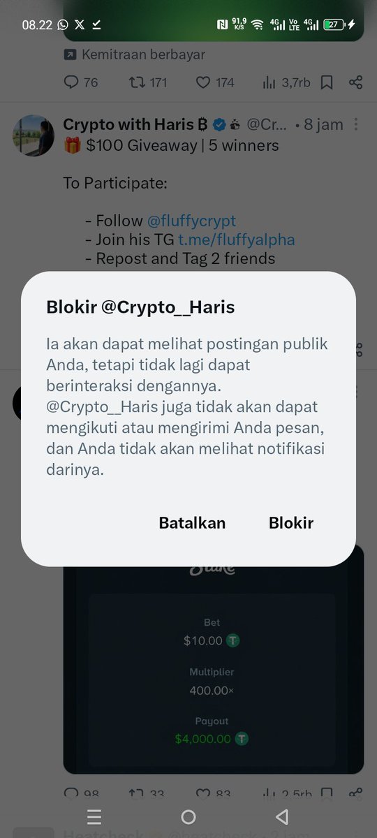Cosmic_Kav's tweet photo. Lagi scroll tl lewat akun dia

Gapake lama klik titik 3 blokir selesai 🤣 https://t.co/lnpkfiRVMt