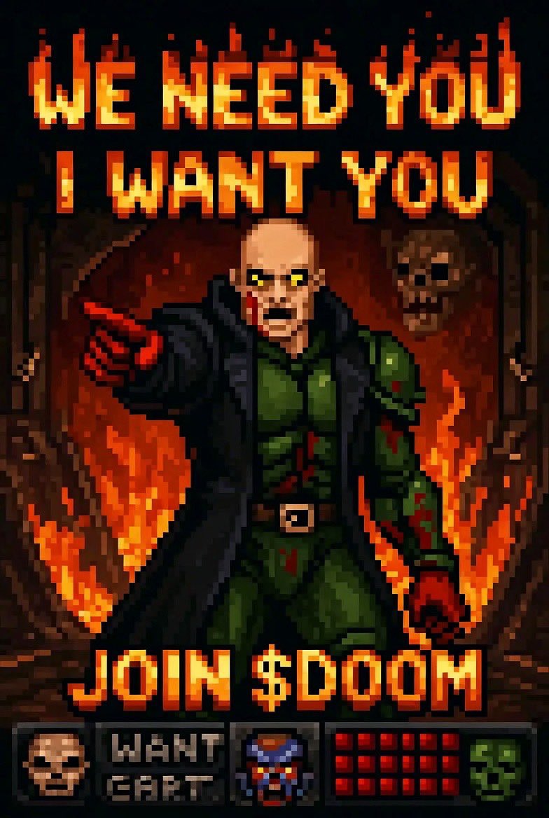 YourHumbleDev's tweet photo. @Manicdyor Im already in your telegram but i think you should check out $Doom and the og game developer for doom is even on board https://t.co/suf0RxiGci