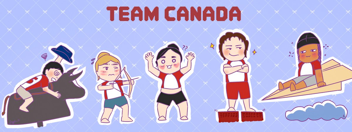 flowerfi_'s tweet photo. Team Canada ! #StreamerGames
@thatmartinkid_ @cocottee @sakurashymk @doaenel @CallMeAgent00 https://t.co/HcSFjcusnY