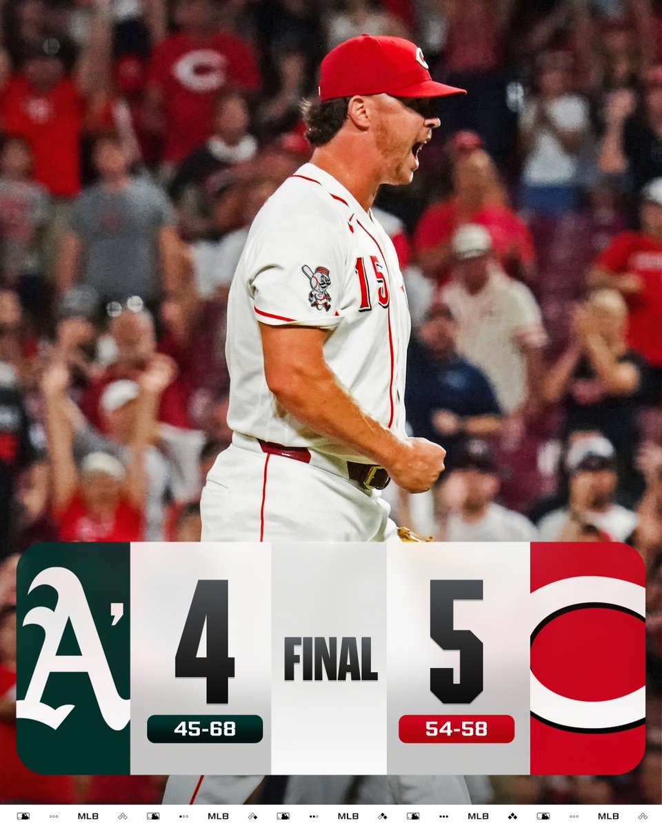 MLB's tweet photo. The @Reds begin the series with a comeback win! https://t.co/izVjesUKS2