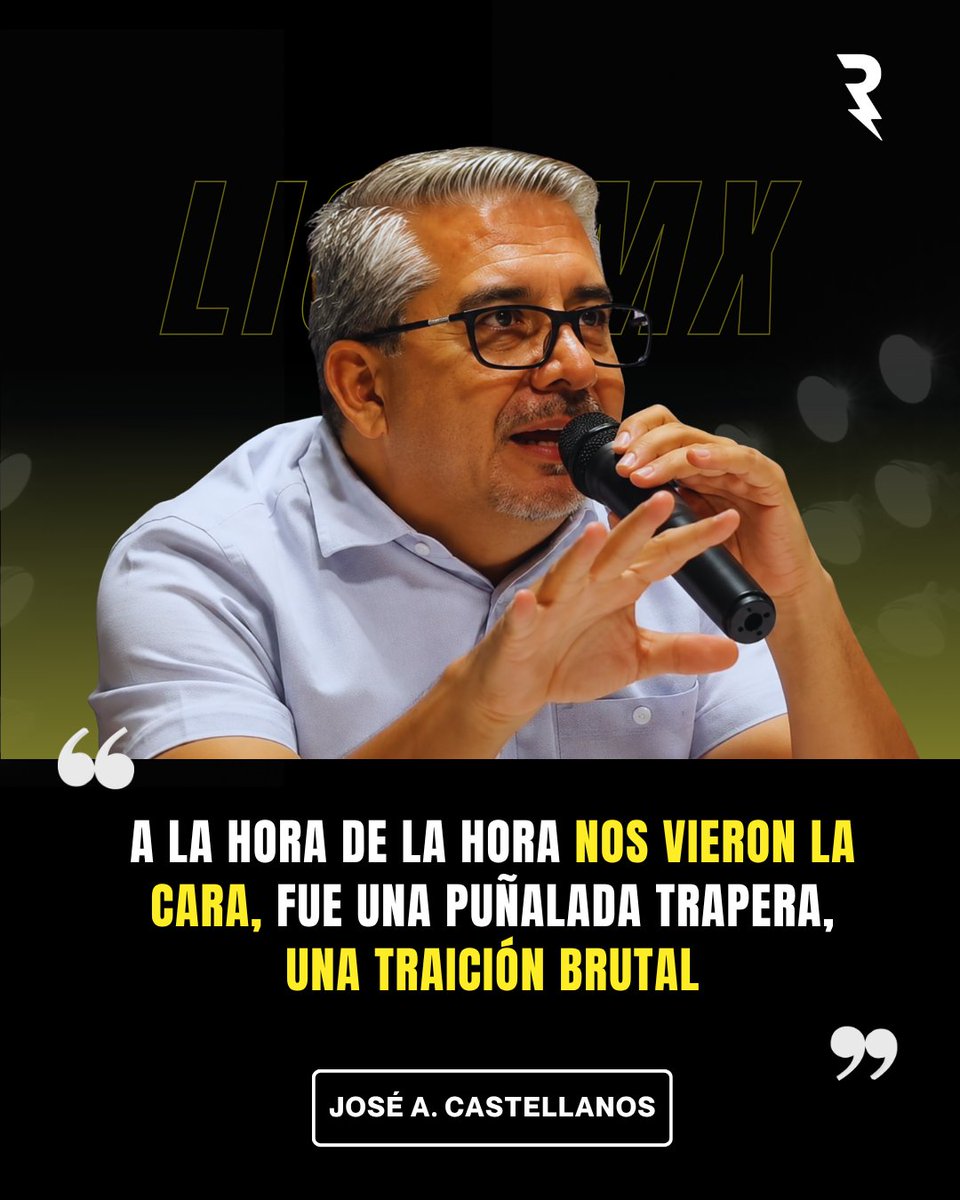 SoyReferee's tweet photo. ¡LA FEMEXFUT LOS ENGAÑO! ❌

José Alberto Castellanos Gutiérrez, Presidente de Leones Negros, acusó a la Federación Mexicana de Futbol de hacerles creer que el ascenso y descenso volvería este año.

"Teníamos reuniones desde enero... nos doraron la píldora, ganaron tiempo, nos fueron pateando el bote", describió.