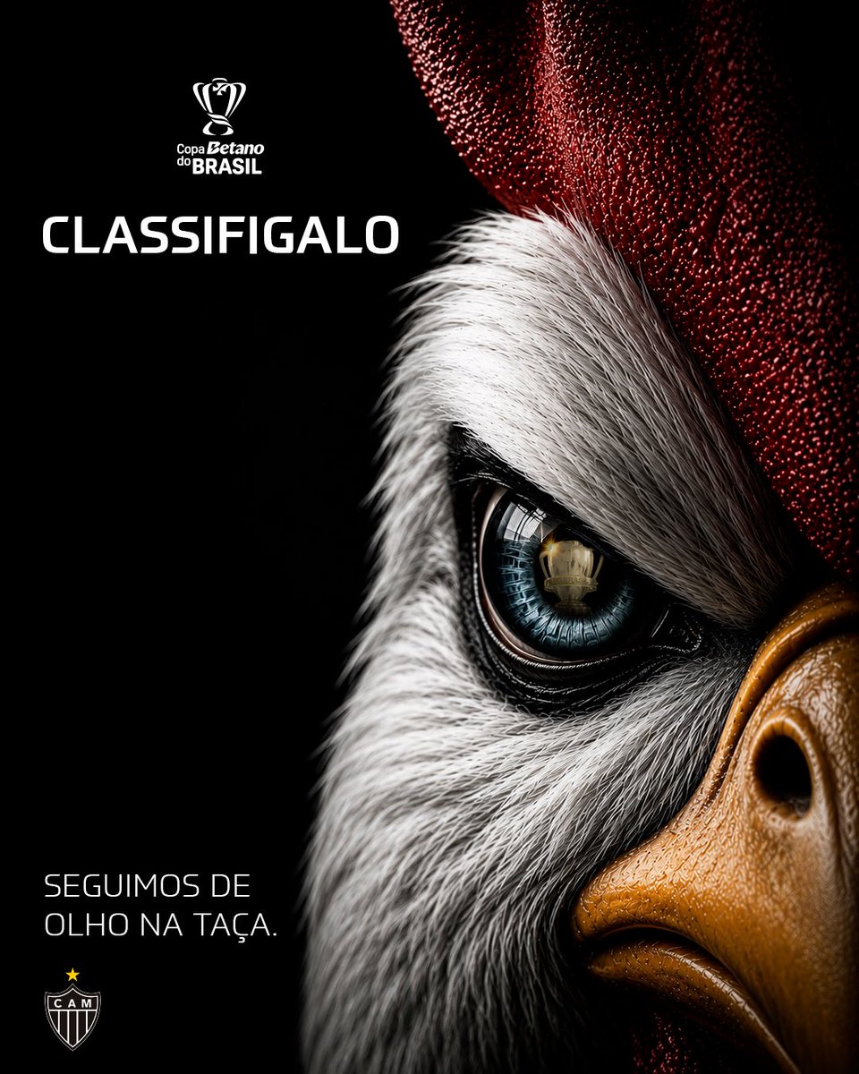 CopaDoBrasilCBF's tweet photo. CONTRA O VENTO! 🐔

O Galo é sinônimo de luta e conquista. Está escrito. O Galo está nas quartas da #CopaBetanoDoBrasil! https://t.co/aw9HVOWVqL