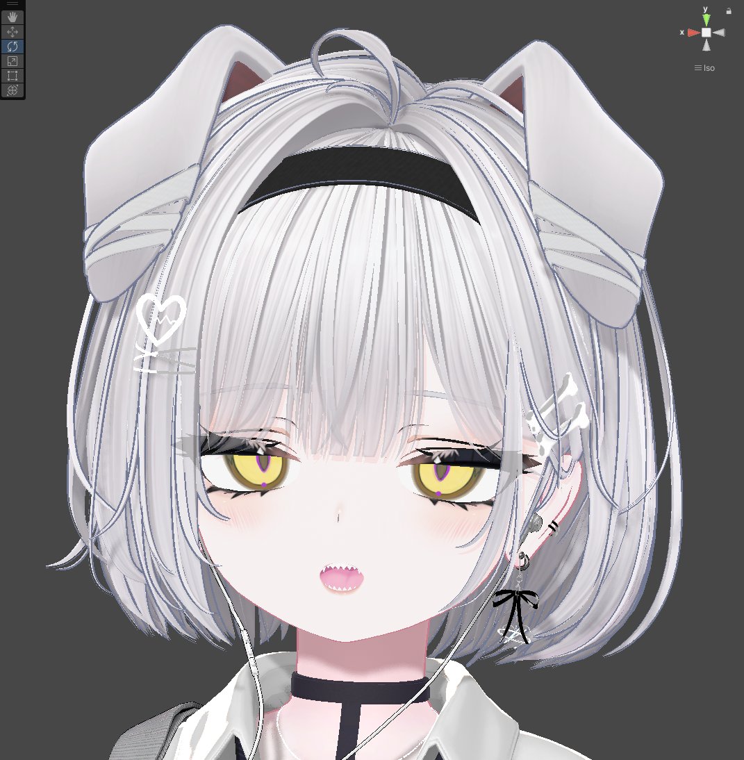 Beee_vvv's tweet photo. ルルネわかんね～～ってｺﾈｺﾈしてたら白髪ボブ犬耳ジト目ギザ歯っていう性癖盛り娘になってた https://t.co/ftLzBvqJzO