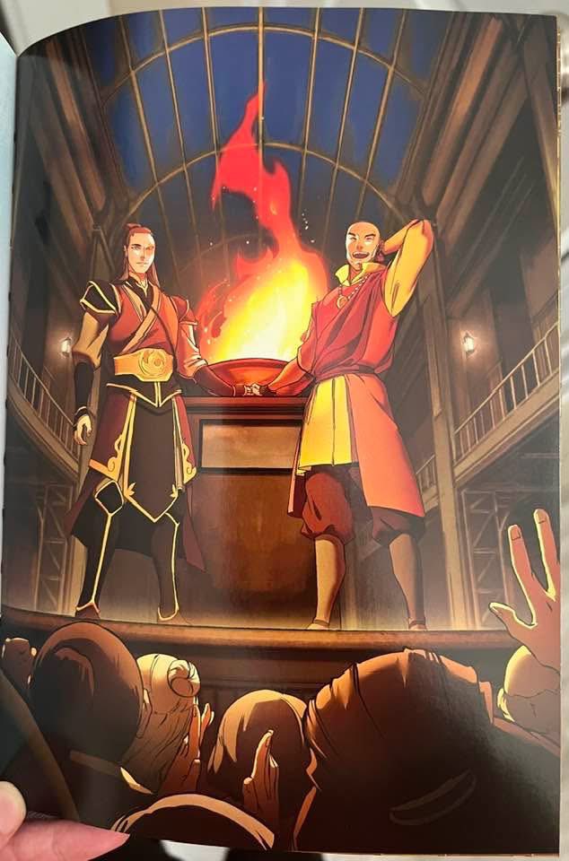 AndreaLee2n's tweet photo. @puppyochako @Carl_Nwakakwa This show’s Aang &amp; Zuko together at some type of ceremony for Republic City. https://t.co/3Xe14cqLDp