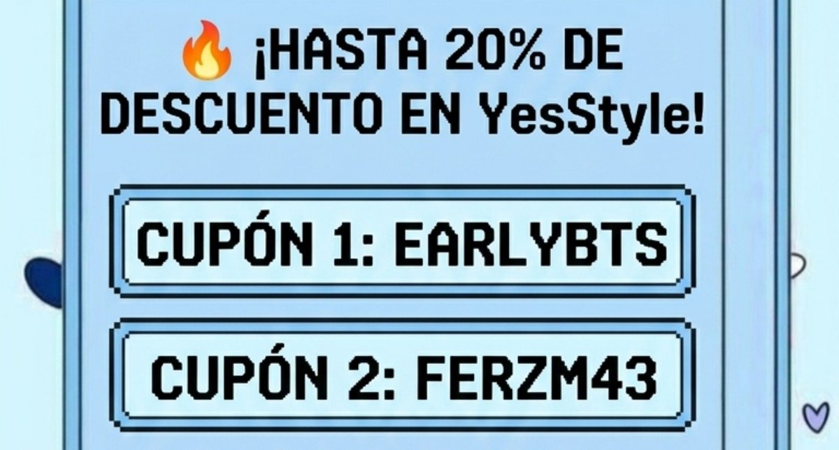 f_Zeta's tweet photo. YesStyle discount 
EARLYBTS + FERZM43 
https://t.co/rstawfTfbm https://t.co/T57SMGgosZ