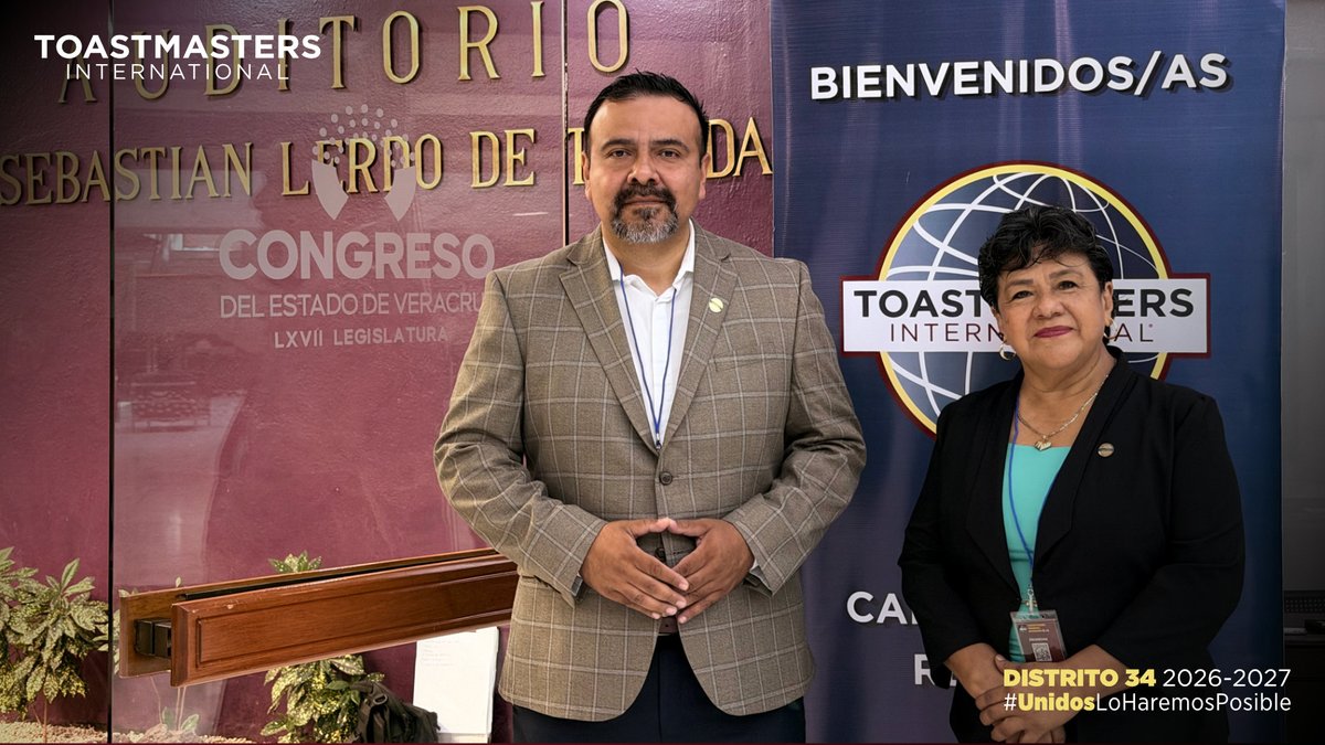 ToastmastersD34's tweet photo. ¡Así se vivió! 💪 El pasado 1 de agosto, más de 150 socios tuvimos la oportunidad de convivir, aprender y crecer en la Capacitación Regional de Oficiales de Club del Golfo, que se llevó a cabo en el H. Congreso del Estado de Veracruz. https://t.co/APiRT8QUQF