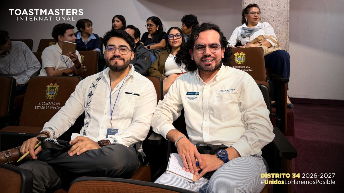 ToastmastersD34's tweet photo. Este evento es muestra de que Toastmasters es un ciclo constante en el que a veces aprendemos escuchando y otras, lo hacemos capacitando. ¿Te interesa mejorar tus habilidades de comunicación y liderazgo? ¡Únete a un club Toastmasters! #UnidosLoHaremosPosible https://t.co/3NvBzygMAN