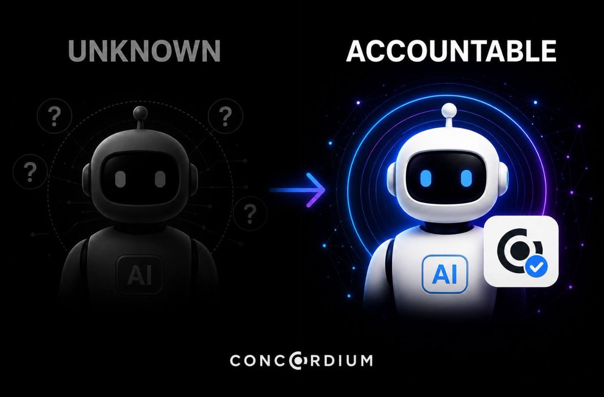 ChiomaChukwura2's tweet photo. Businesses are exploring AI agents, but they won’t hand over meaningful responsibilities to systems they can’t verify.

Before an agent processes payments, accesses customer data, manages internal operations, or executes settlements, organizations need clear answers:

• Who deployed it?
• Who authorized it?
• Who is accountable if something goes wrong?

This is exactly the challenge @Concordium’s Agent Registry is designed to address.

It enables AI agents to have an on-chain identity linked to a Concordium account associated with a verified individual or organization. Combined with Zero-Knowledge Proofs, businesses can verify accountability without exposing unnecessary personal information.

This approach doesn’t guarantee that every agent will always behave correctly.

Instead, it gives organizations confidence that the agent operates with verifiable responsibility behind it, rather than existing as an anonymous, unaccountable system.

AI autonomy may unlock incredible capabilities, but accountability is what makes enterprise adoption possible.

The future of business AI won’t be built on intelligence alone it will be built on trust that can be verified.

#ConcordiumAmbassador