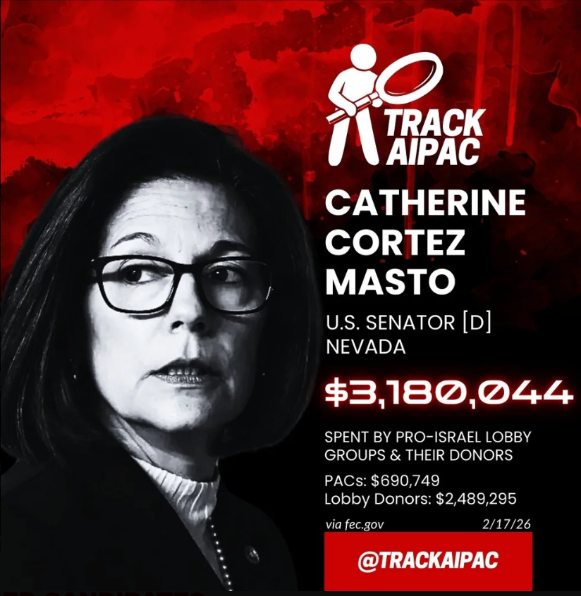 NorseRenegade's tweet photo. @EastEndJoe of course the two #Nevada #AIPACWhores #GenocideJacky and #GenocideCathy @RosenforNevada and @CortezMasto voted for this treason they're owned by the #EpsteinClass #MiriamAdelson and #AIPAC https://t.co/MzpdVq31EL
