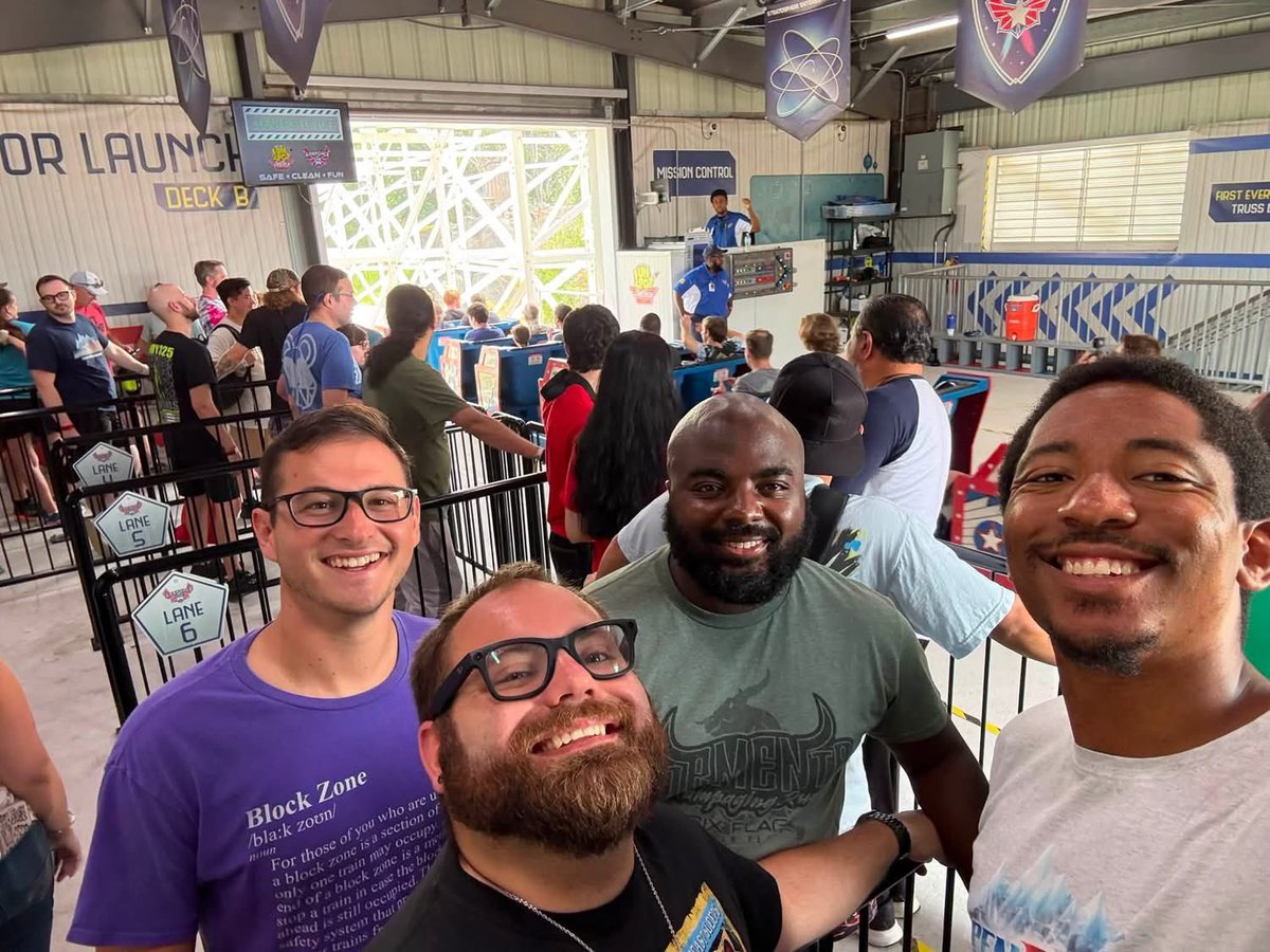 JRiceDrums's tweet photo. Me and the gang rode both Arie Force One, &amp; Kumba on their closing day. It was a blast! https://t.co/VHE1kLT3Y6