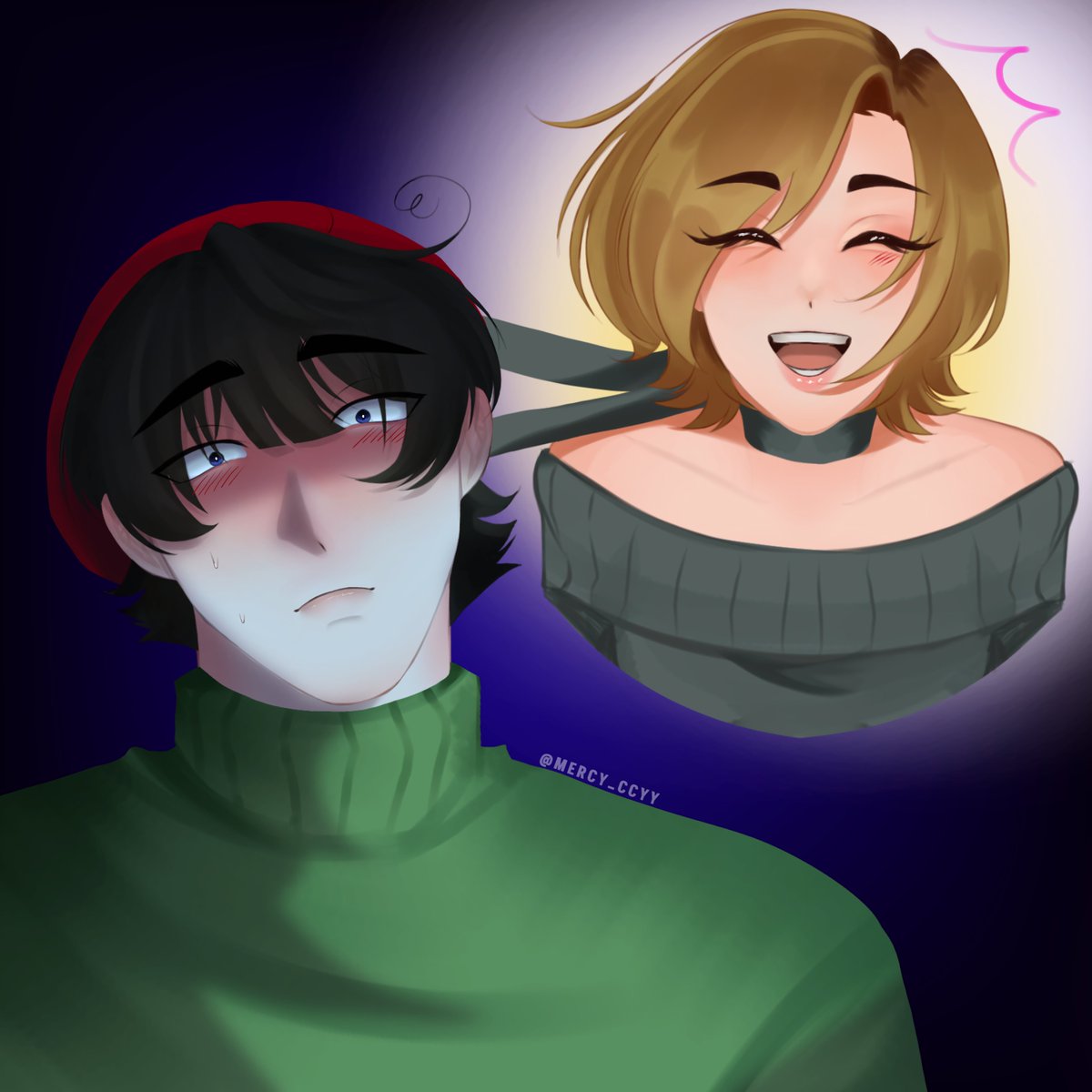 Mercy_ccy's tweet photo. Lynn 💜
#ocxcanon #ADSM #ADoubleSidedMirror #ADoubleSidedMirrorFanart #ADoubleSidedMirrorNV #ADoubleSidedMirrorGame #ADSMCharlie 
A new OC for Charlie 🙂‍↕️ https://t.co/Jlq24tWrn2