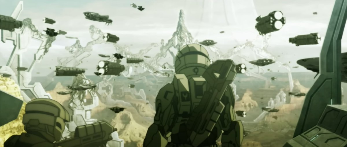 EckhartsLadder's tweet photo. I always thought this scene from halo Legends offered a cool look at what a post Halo 3 story might look like https://t.co/rICDCZz0NX