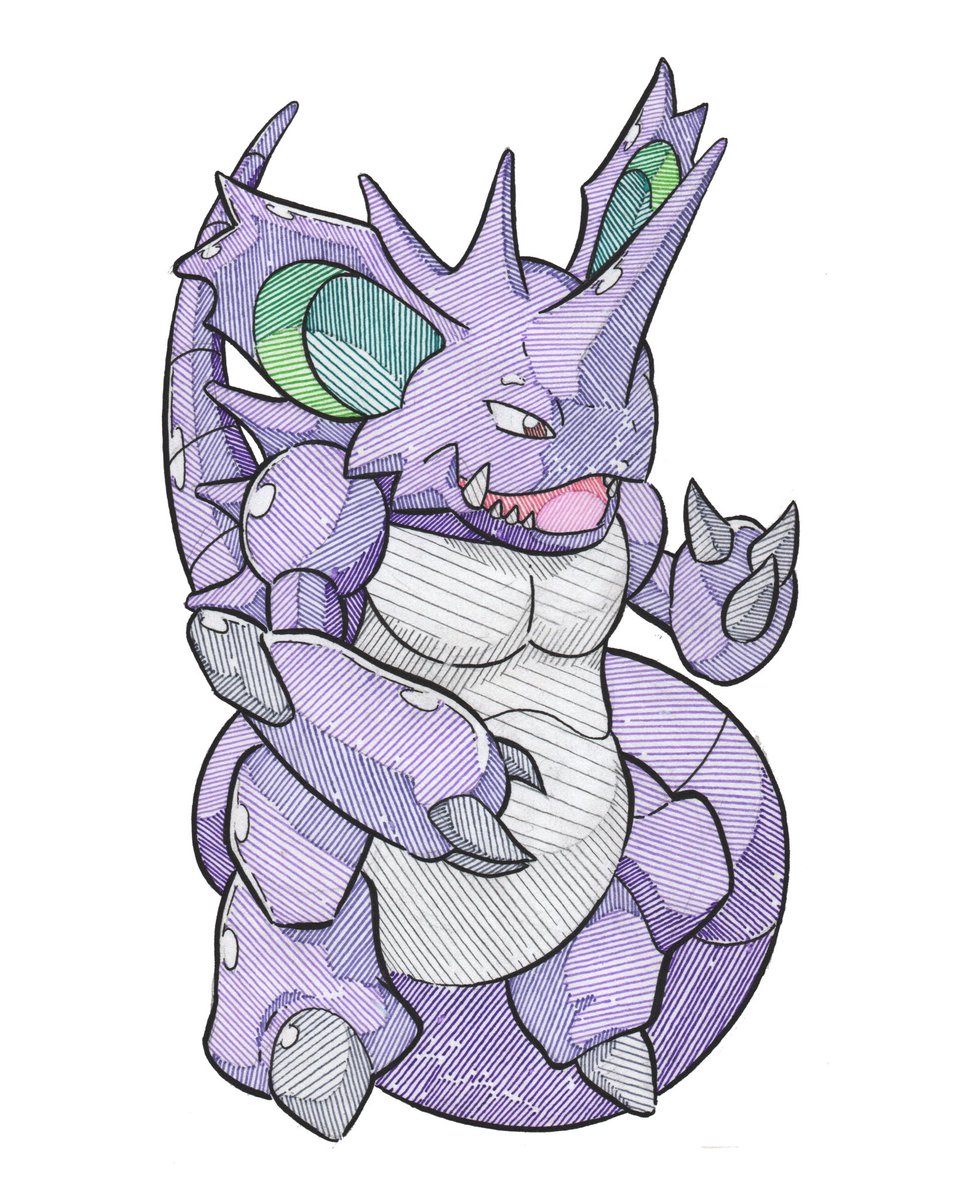 BrolinsArt's tweet photo. # 034 - Nidoking 
#pokemon #art https://t.co/TQZGpDo92I