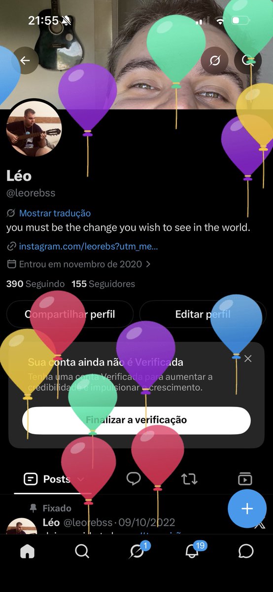 leorebss's tweet photo. Balão subiuuuu! Que esse ano seja uma nova jornada❤️ https://t.co/PCPr0EJjd5