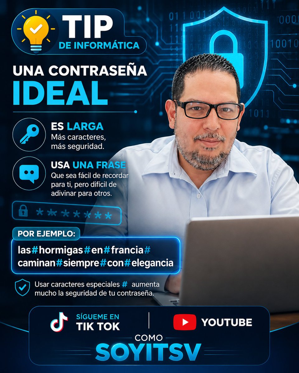 dicn1978's tweet photo. Cual es la contraseña ideal para proteger mis cuentas? https://t.co/9AdwGUrjT9