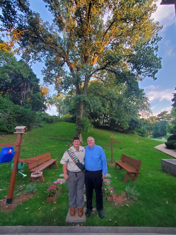MatthewScelsi's tweet photo. Officially an Eagle Scout, couldn’t be more grateful for all of the people who helped me along the way. Thank you to my friends who came out to celebrate! https://t.co/uesLlqAfW2