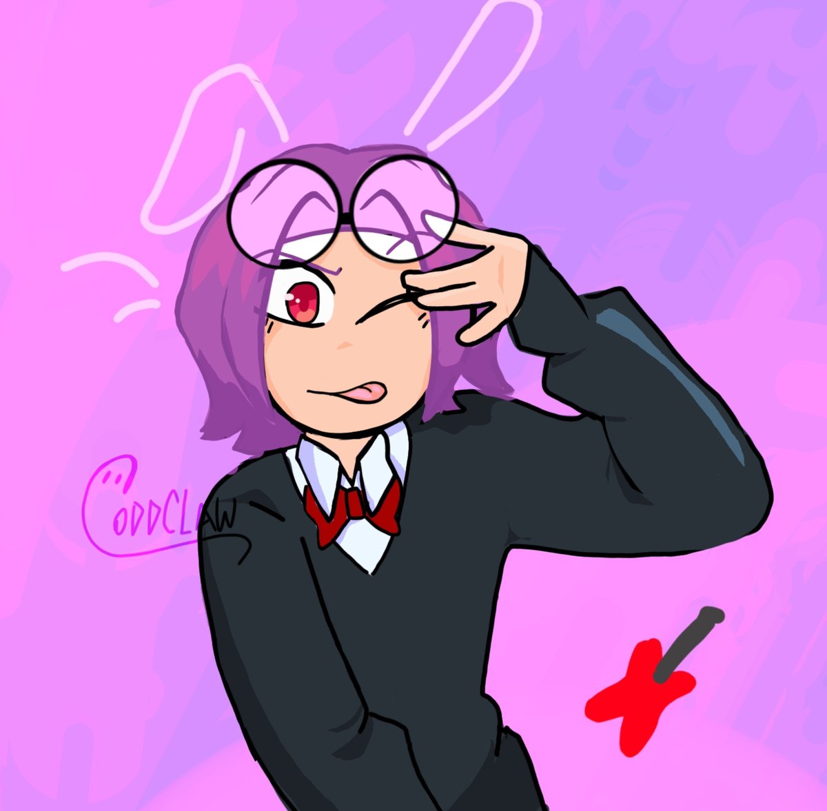 poppypops2006's tweet photo. Hace rato q no subo un dibujo acá , pero aprovechando q volvió el Rewrite, traje al conejo favorito 💜🎸
#FHSREW https://t.co/qLfwXUlD5J