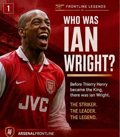 ArsenalFRNTLine's tweet photo. 🅰️🪖 AFL LEGEND 👑
WHO WAS @IanWright0 ? 🔴⚪
#ArsenalFrontline 🅰️🪖 https://t.co/d7zqLDSo9L