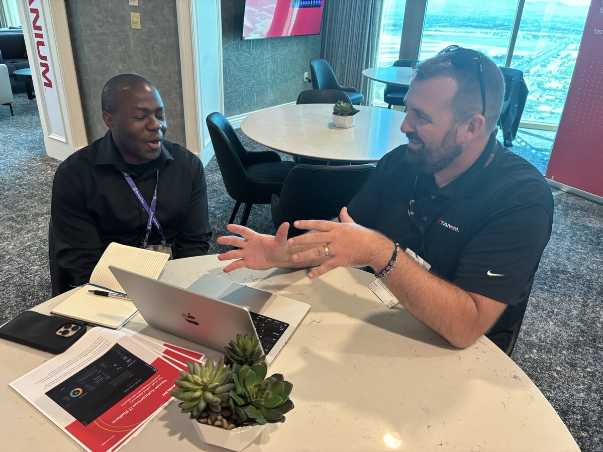 Tanium's tweet photo. The question of the day at #BlackHat2026: How do operators stay ahead of AI-driven threats? The answer: Safe #autonomoussecurity that keeps humans in control.

Reserve your spot: https://t.co/JSxGgAUnuY

#AutonomousIT #BHUSA #ThreatHunting #ExposureManagement #UnstoppableBusiness https://t.co/Fjf6kjXqVi