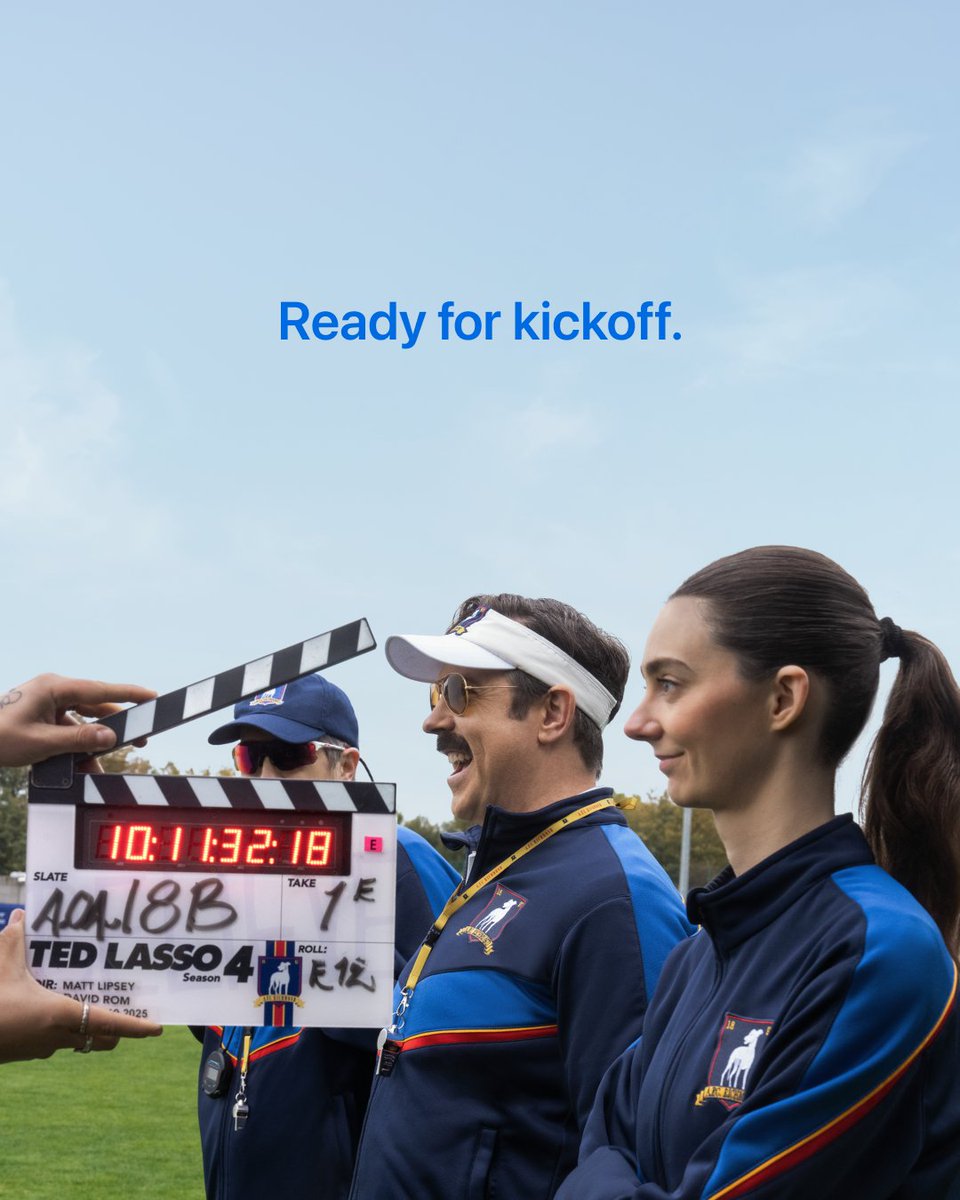 AppleTV's tweet photo. Lights, camera, Richmond.

#TedLasso returns August 5. https://t.co/kXe3Lneezh