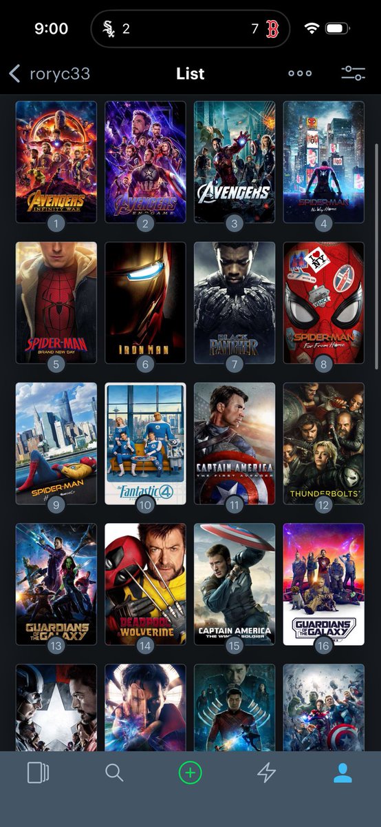 rorycunn07's tweet photo. My Marvel movies ranked. #brandnewday #spiderman #AvengersDoosmday https://t.co/sv3rLfr852