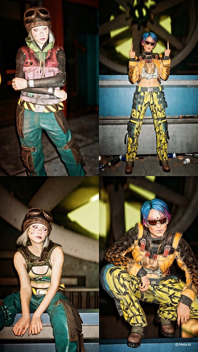 Kitty0mega's tweet photo. When you and your hg do photo shoots in Cyberpunk. 💅🏾✨ https://t.co/QZxd6iKRAa