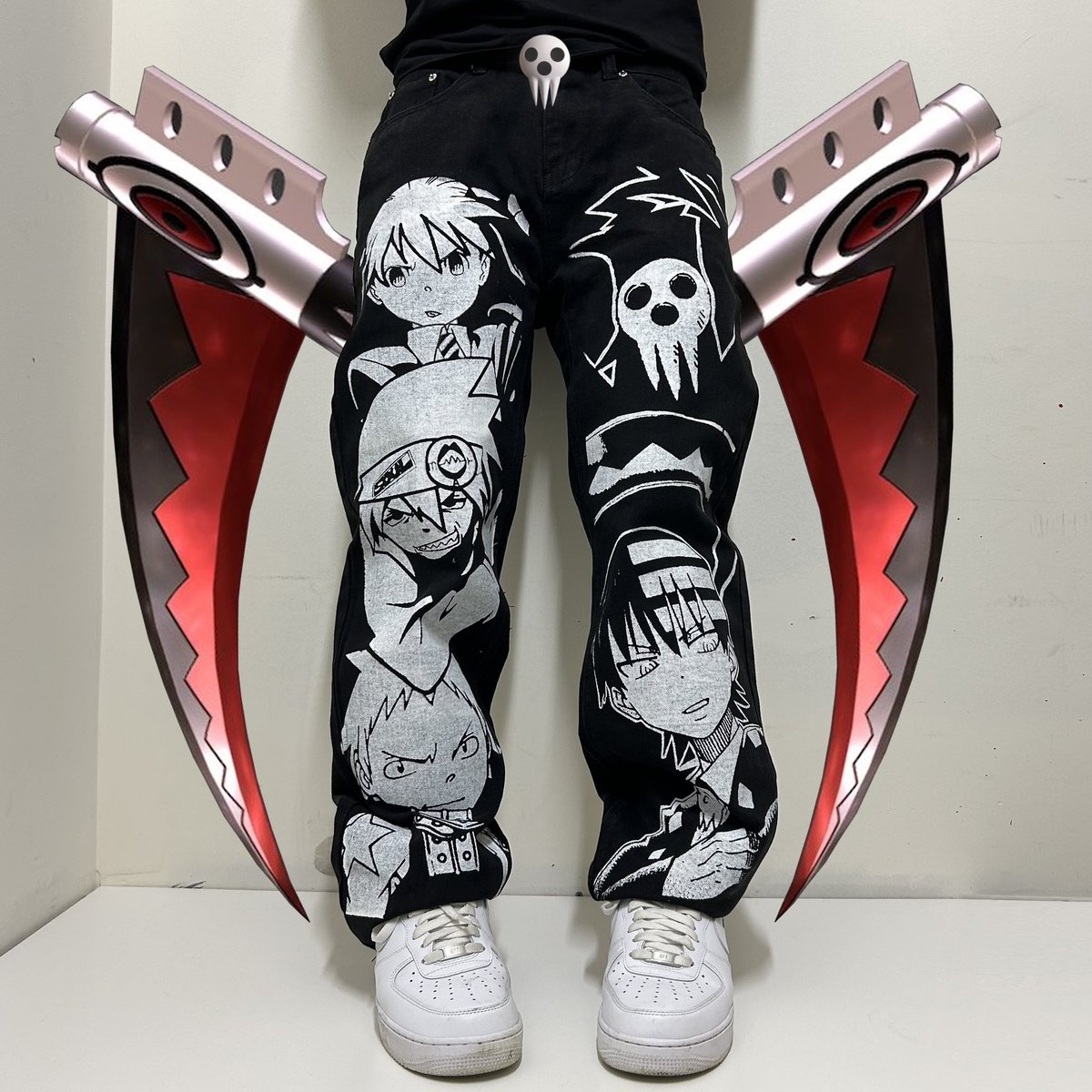 VoidReinc's tweet photo. soul eater jeans just dropped https://t.co/MYh6rYtnKd