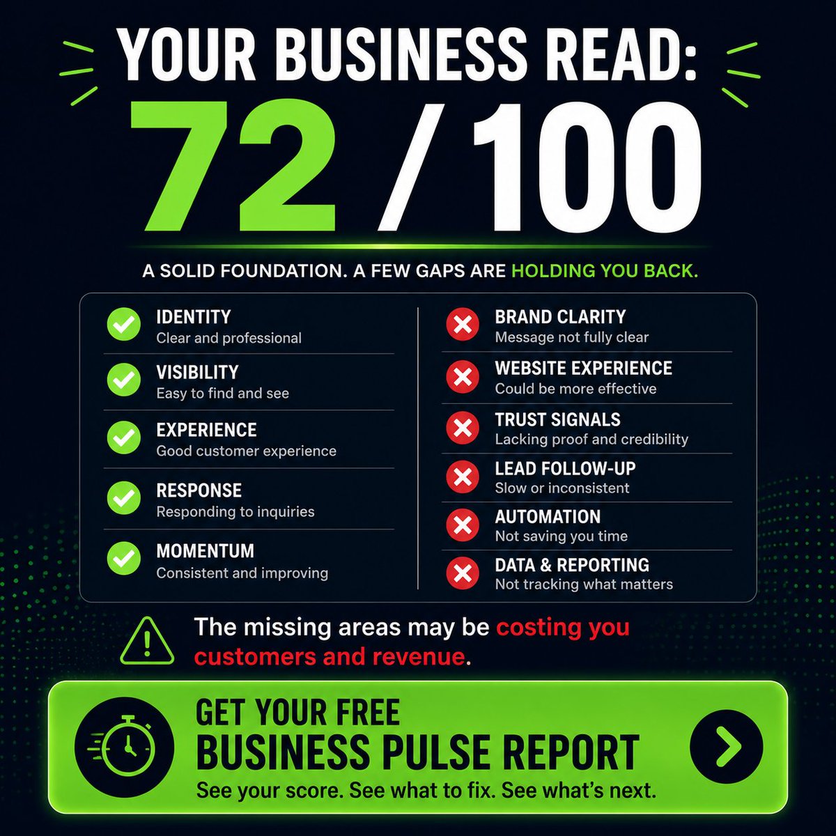 designbycecil's tweet photo. Ever wonder what makes a brand truly stand out? At CLK Media, we dive deep into the "business pulse"—visibility, reputation, and customer experience. Our process is all about understanding your unique challenges, whether it’s missed leads or weak online presence. https://t.co/tjOPsNurMs