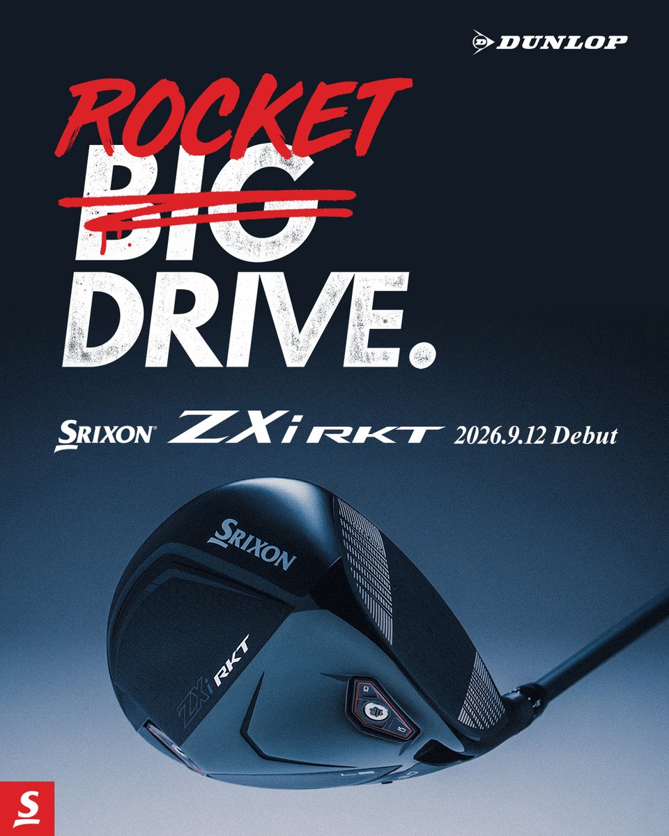 DUNLOP_JP's tweet photo. 目指したのは、ロケットのような弾道。
妥協のない進化が、ここにある。
スリクソン ZXi RKT(ロケット) 誕生。

2026.9.12 Debut

✅製品の詳細はこちら
https://t.co/Nbo0ZRsv7f

#スリクソン #srixon #ダンロップゴルフ https://t.co/ABOhJaxWad