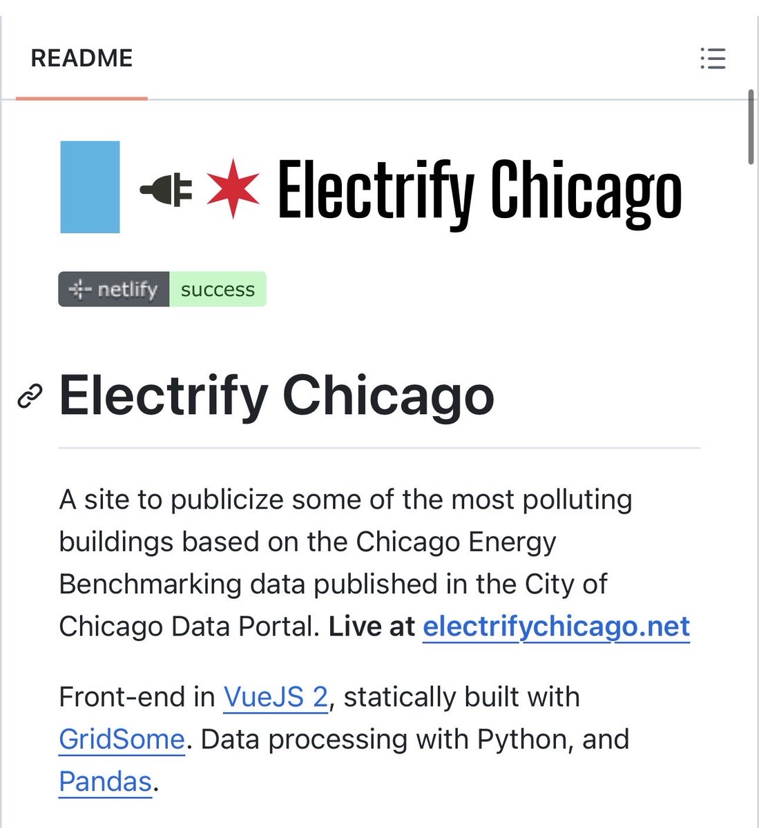 landon20s's tweet photo. There are hundreds of open source repos on @github by Chicago engineers solving civic issues

Ghost buses, property tax analysis, sidewalk accessibility, etc. Some really creative ones

No other city has civic participation like this Chicago should 100% tap it more directly

Formal procurement and RFPs move too slow / a lot of these engineers aren’t looking to get paid. They want a real problem and a clear ask. 

Imagine if Chicago open sourced more of our problems. Give builders challenges / open data and they’ll show up. @aiclubchicago is proof of this

Cool to see @susanamendoza10 went to @chihacknight back in 2017. That should be the norm for our leaders