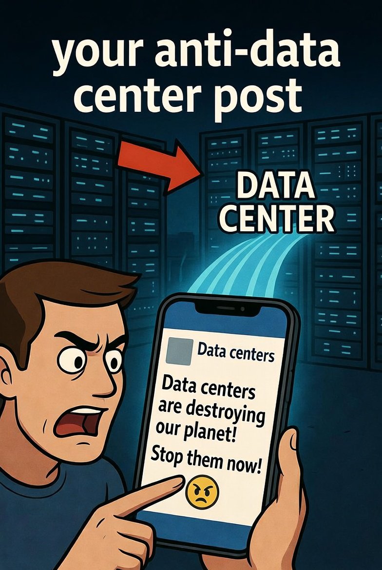 offRoadingExp's tweet photo. Your anti #datacenter post... going though a data center... https://t.co/Y4qe2HAMpz