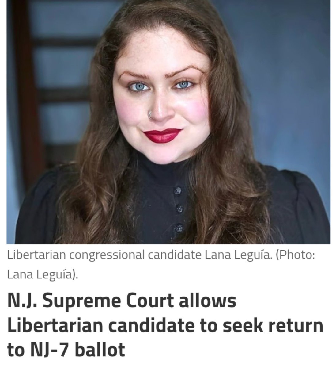wakeupnj's tweet photo. One has to think this is a Democrat move to steal votes for Tom Kean's seat (D7), this is a nothing burger candidate that has 0 chance of winning
https://t.co/3dTKnRDRYu https://t.co/b31GVwi1vf