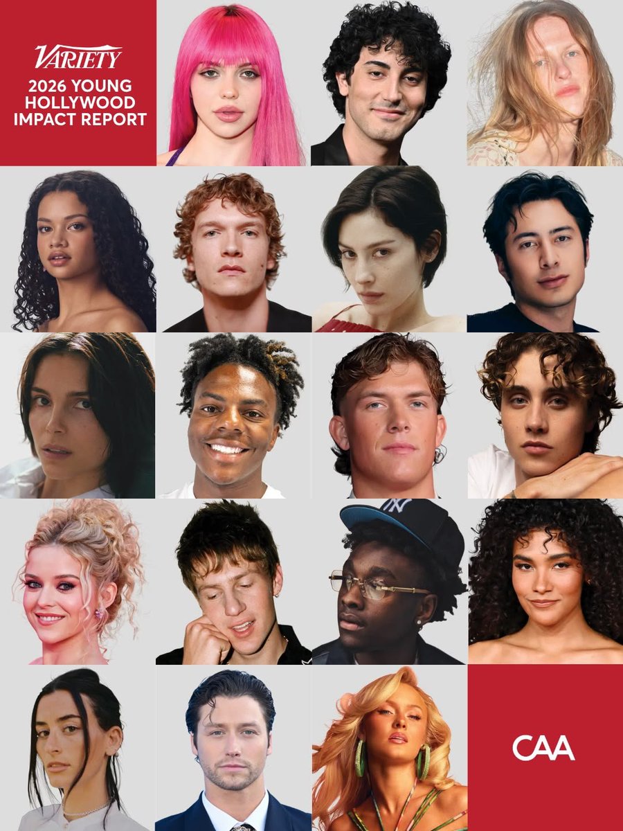 connorstupdates's tweet photo. "Congratulations to our clients on being named to Variety's 2026 Young Hollywood Impact Report!"

📲 creativeartistsagency via Instagram https://t.co/JwWqgPBJeR