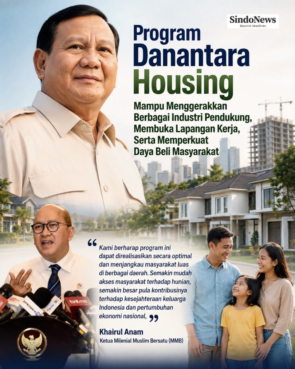 westlahwfed's tweet photo. Semoga Danantara Housing dapat menjadi bagian dari upaya memperluas akses masyarakat terhadap rumah yang nyaman dan berkualitas. #DanantaraHousing https://t.co/5fcWjsE5px