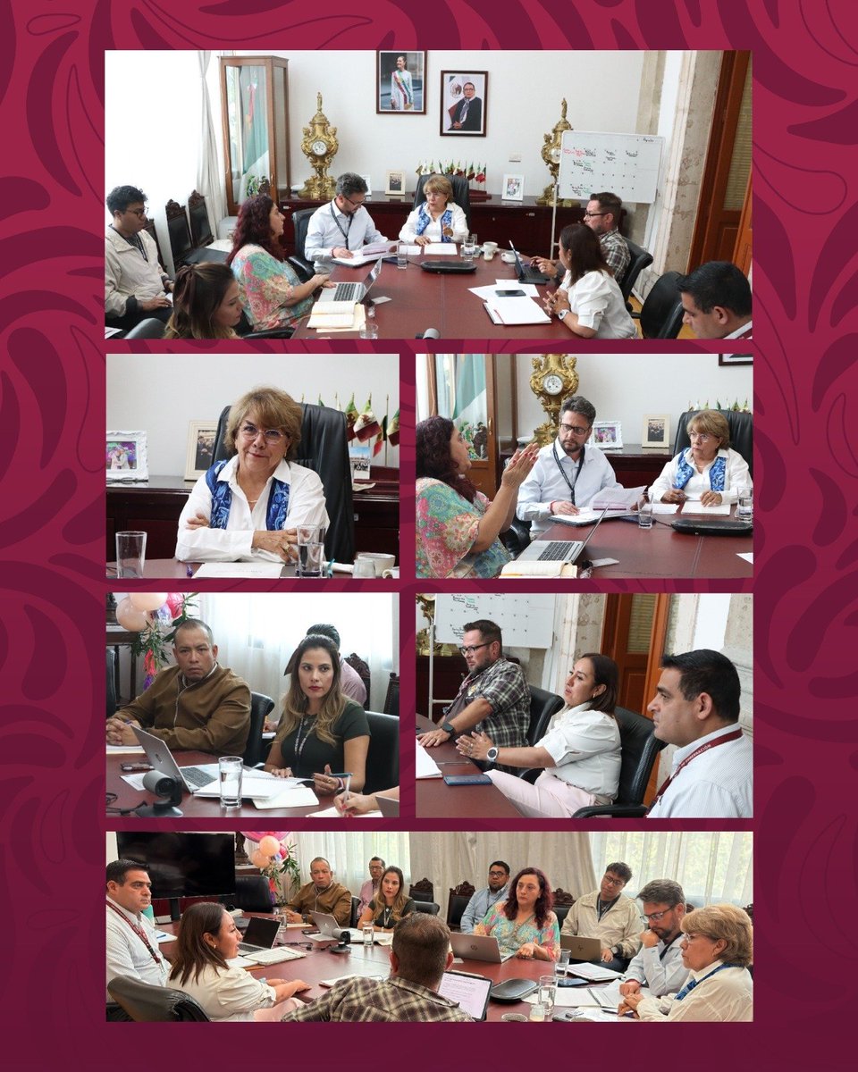 RocioBarcenaM's tweet photo. Sostuvimos reunión de trabajo con la Unidad de Mesas de Paz para impulsar nuevas acciones en territorio y seguir fortaleciendo la Coordinación de los integrantes de las Mesas de Paz Estatales y Regionales bajo liderazgo de la Secretaria @rosaicela_  @Claudiashein @amortegui_segui https://t.co/S26p1PySke