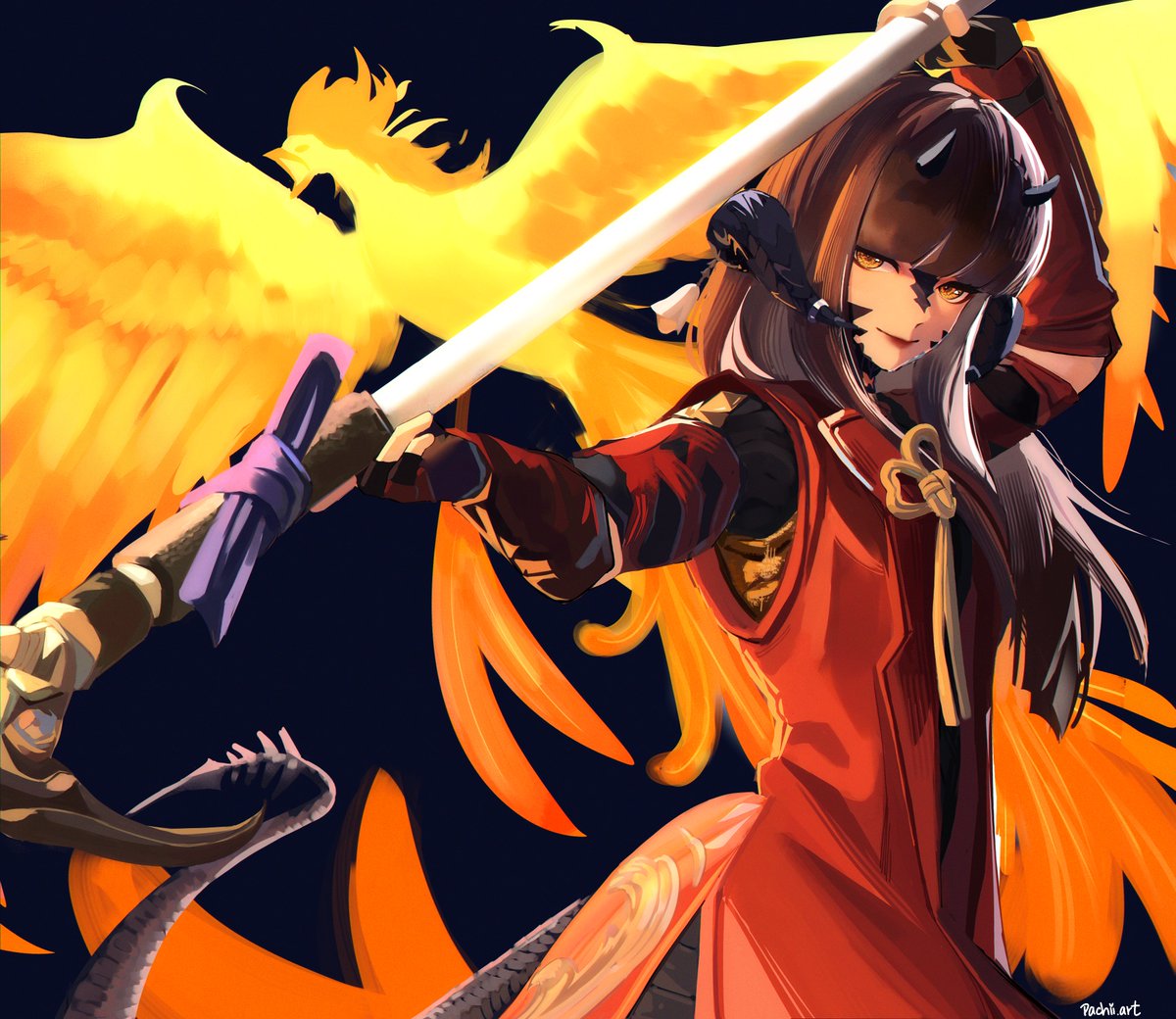 Femra_KR's tweet photo. Korkana Ryubi, Her Soul Ablaze!
-
Thank you again to @Pachii_art for the wonderful art! I love the detail you put into her eyes so much. https://t.co/gsaDxVfhH0