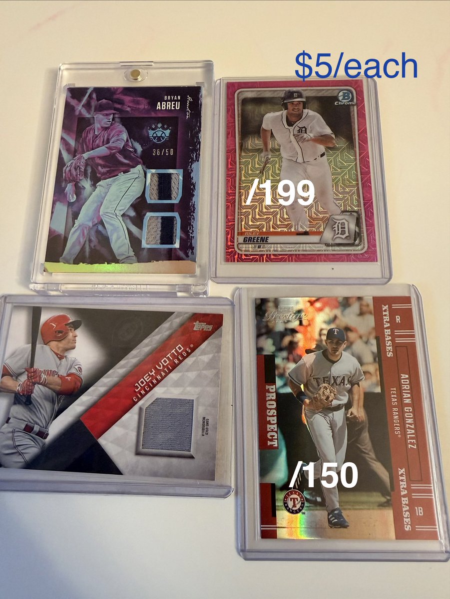 ASkiCards's tweet photo. @cardboardbst @brandongood10 Prices in photos. $1 PWE or $5 BMWT https://t.co/3BMKrIKqwc