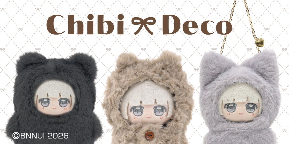 BnNuiC_Official's tweet photo. #AGF2026 で Chibi🎀Deco デビュー！全種類先行販売開���予定！続報をお楽しみに！
#ChibiDeco https://t.co/z5Mdr1ETaS
