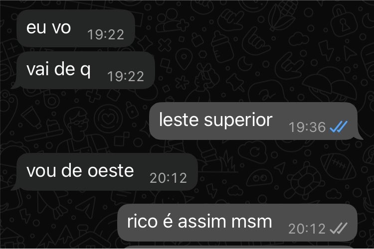 ry4nnL's tweet photo. nós meros mortais que vamos na leste contra os ricos da oeste

minha missão é levar a lorena na sul https://t.co/Ya28jXLaU4