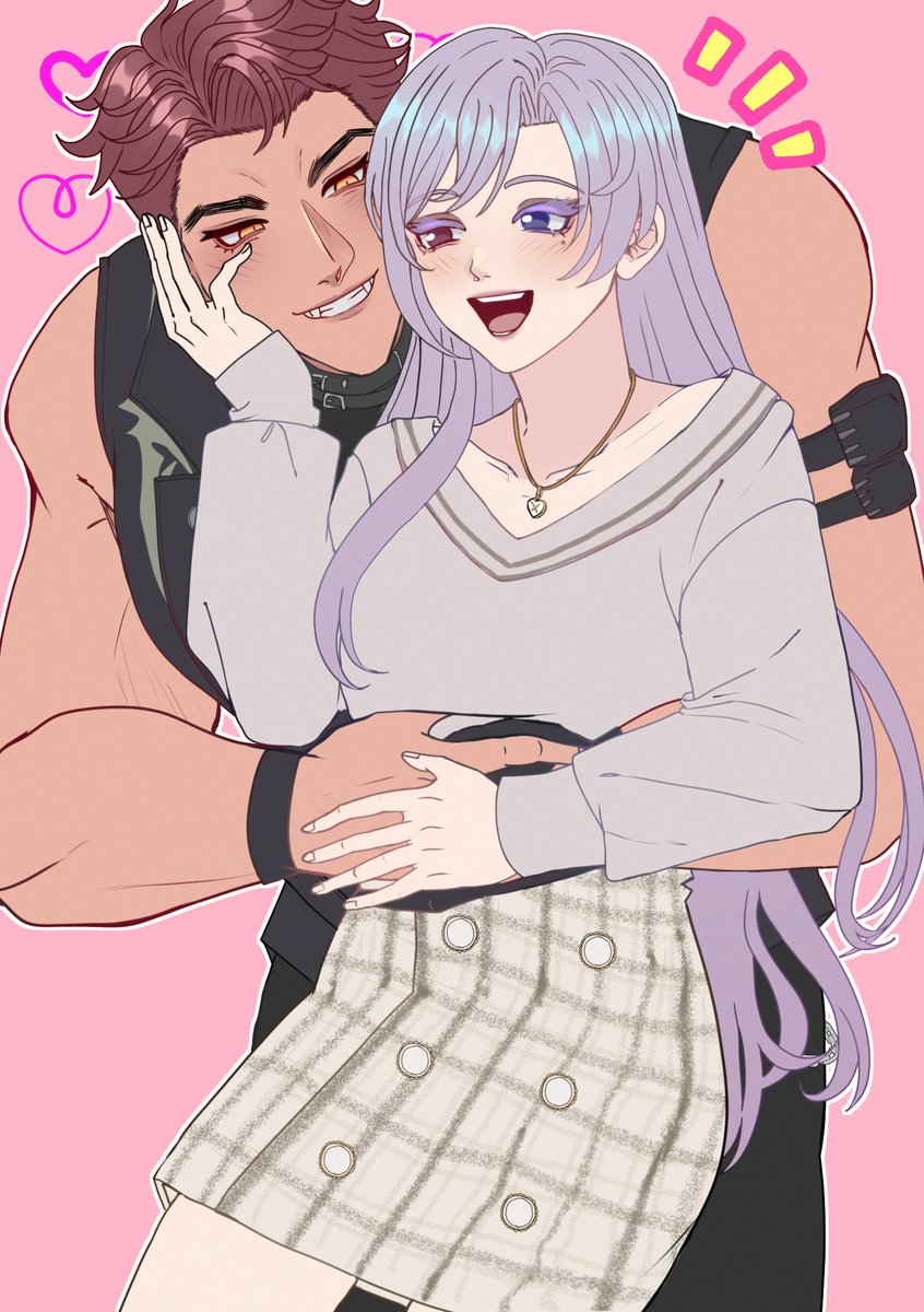 XaviersLight's tweet photo. I commissioned comfort art of my MC Sarina with Valko! 
(c) to https://t.co/ZmWhJDOchH https://t.co/loDZSvfyHG