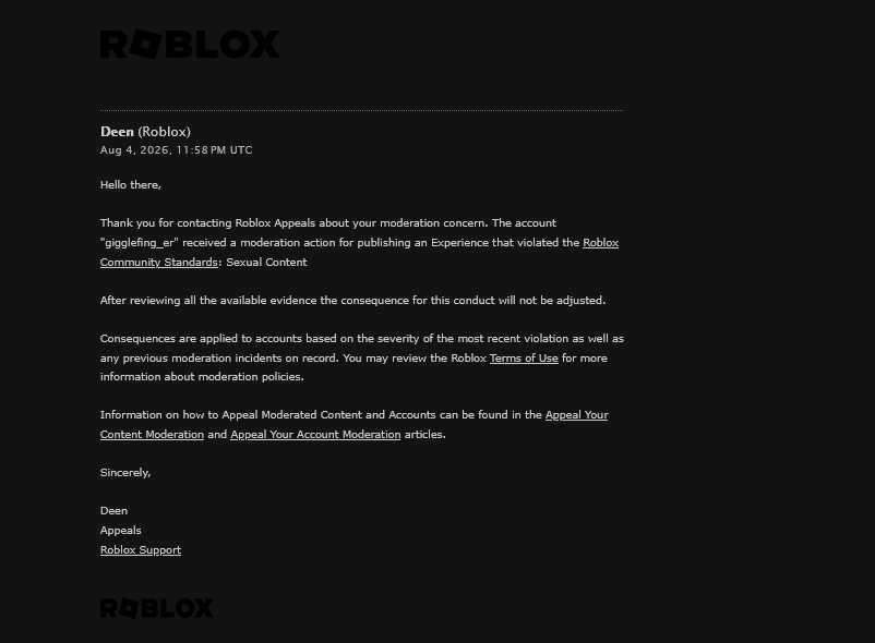 PaintAnAlbum's tweet photo. Thank you @Roblox for your incredible customer service! Although there is ZERO sexual content in a game about painting an album cover, you are allowing copies with the same database as my game while also being accessible for all ages scott free. But no, it's just my game right? https://t.co/gRi3SKYp6E