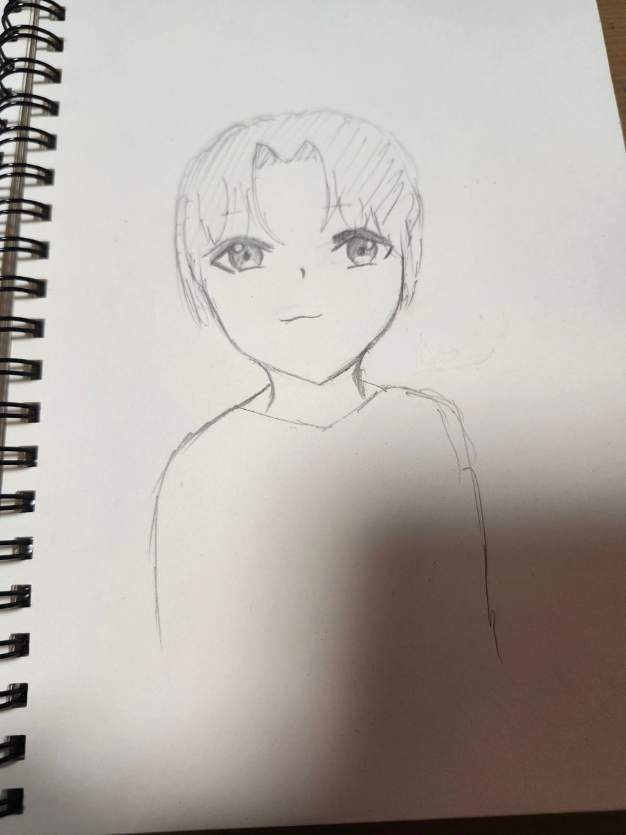 yogitune0611's tweet photo. 最近描いた絵です。下手すぎました。 https://t.co/pWXM4Ibh5I