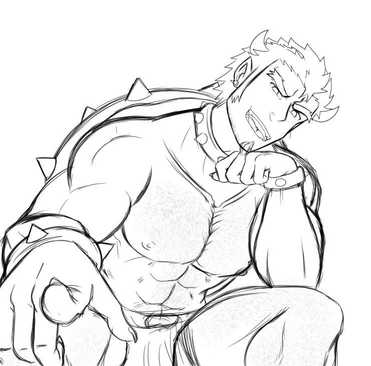 Rena_Raiden's tweet photo. WIP (Happy Bowser Day) https://t.co/LPHnaxnsYj