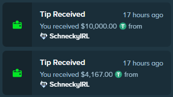 CodeCompiler's tweet photo. @SchneckyIRL def isn't fake balance :D Thanks for the tips big dawg!  @heatcheck you should really give him a Max win for the next hunt does! https://t.co/6BOdndRS8i