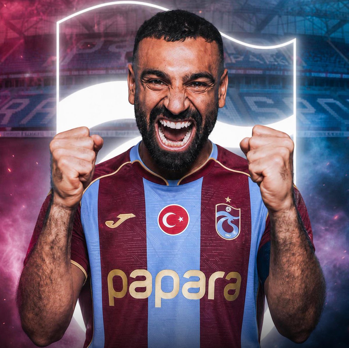 pilot17H's tweet photo. Mo Salah to Trabzonspor,  Club confirms agreement in place for the Egyptian striker. He joins Andre onana https://t.co/8h3YbBr8AZ