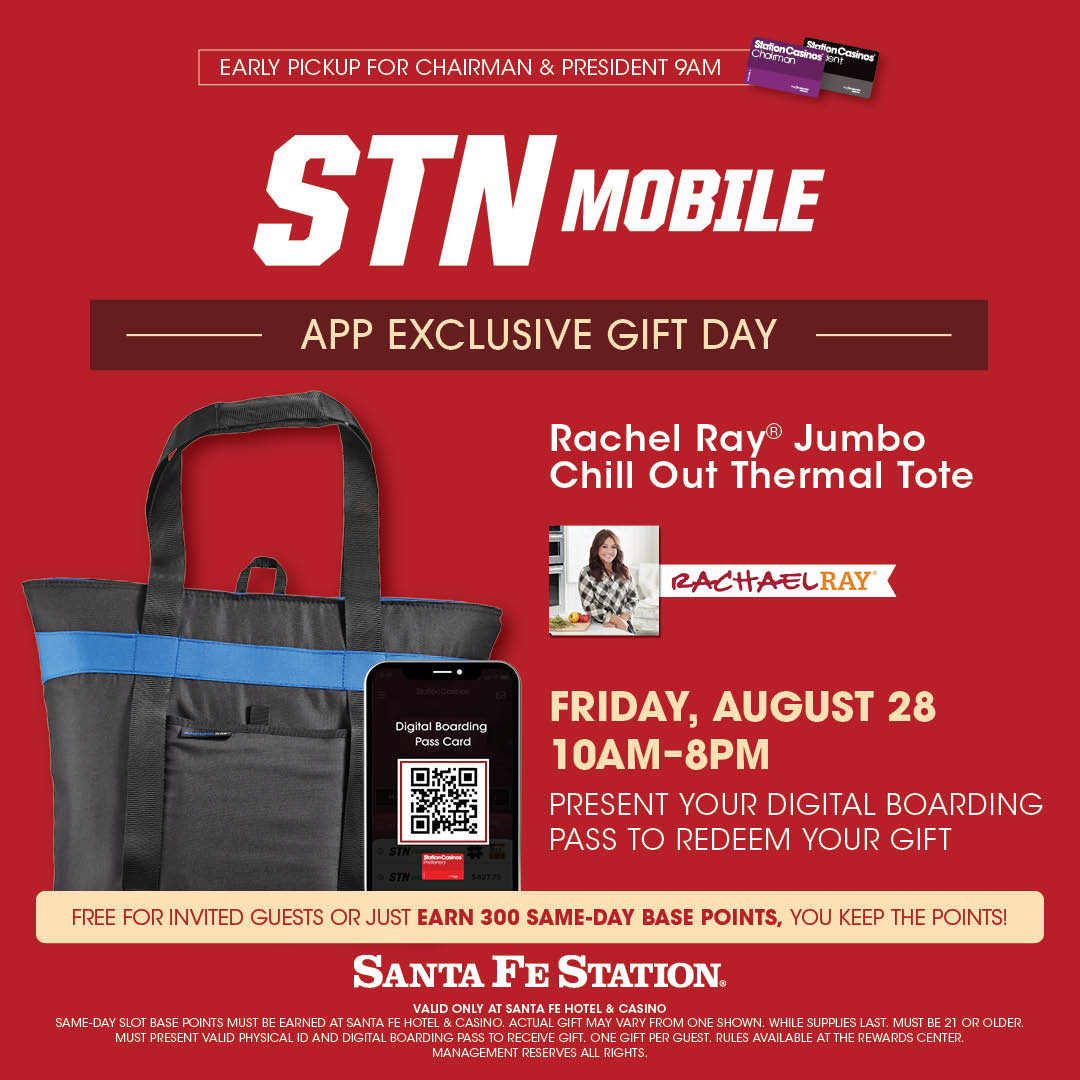 santafestation's tweet photo. Gift Day at Santa Fe Station! 🎉
✨ Eligible invited guests receive their gift for free, or earn 300 same-day Boarding Pass points to qualify and you still keep your points. https://t.co/Ly4qnqkbJo