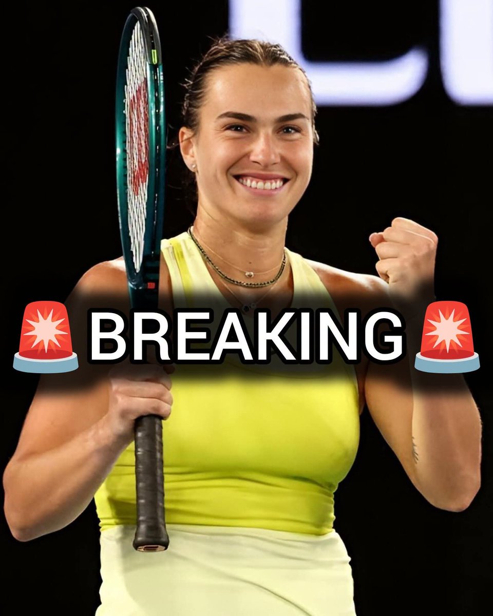 DOGEQEEN's tweet photo. 🚨 Number 1-ranked female tennis player in the world, Aryna Sabalenka, finishes press conference by saying men shouldn't be in women's sports.

"It's obvious that biologically the men are way stronger than women."

This SHOULDN'T be controversial! https://t.co/rTU2S182KJ