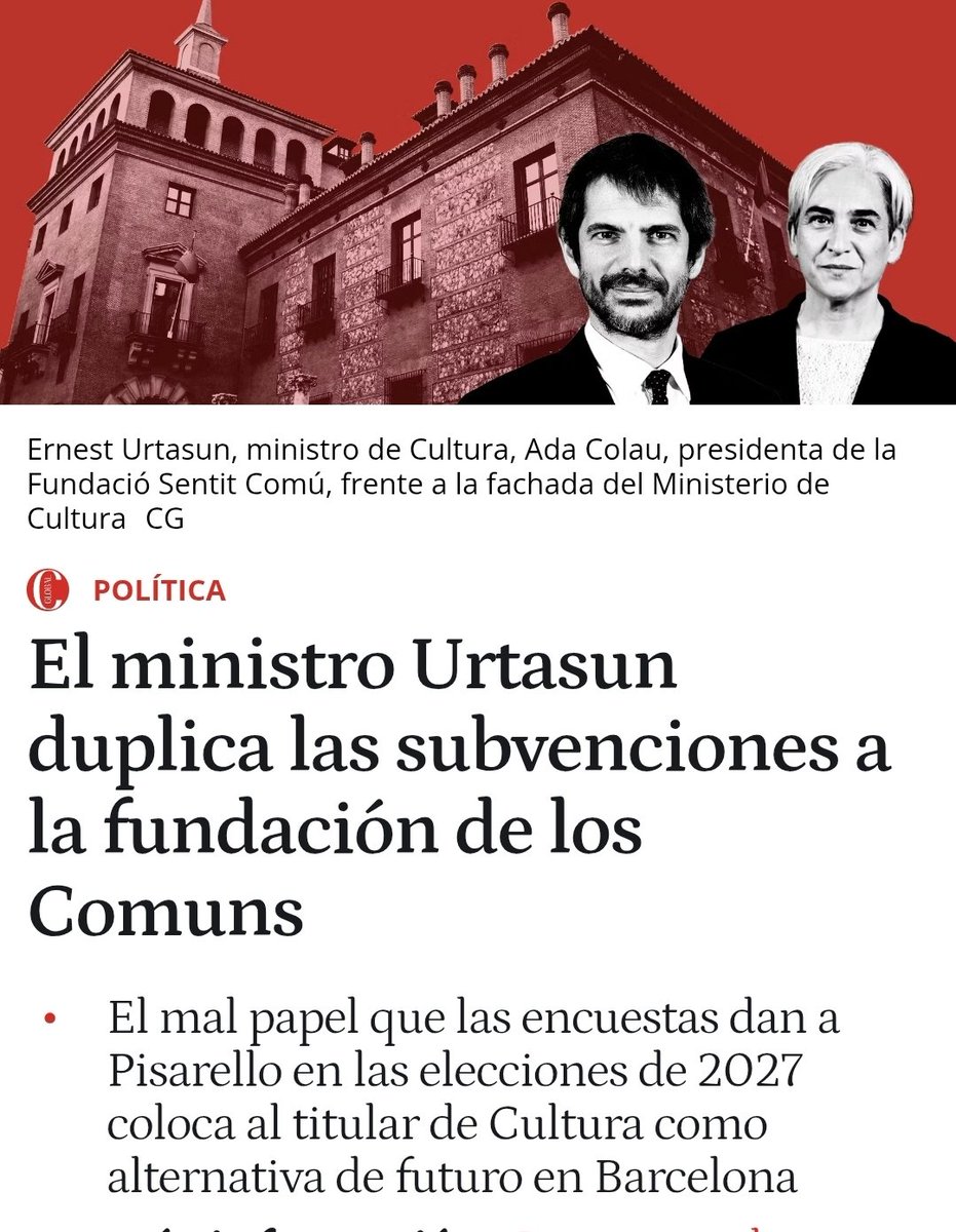 menjatallarines's tweet photo. @arqueoleg Res, home, xocolata del lloro. Què és una plaça de policia interí al costat de 13 milionets de no res de subvenció. Espero que et guardin alguna migaja, pobret. https://t.co/u6eMjgKiOO