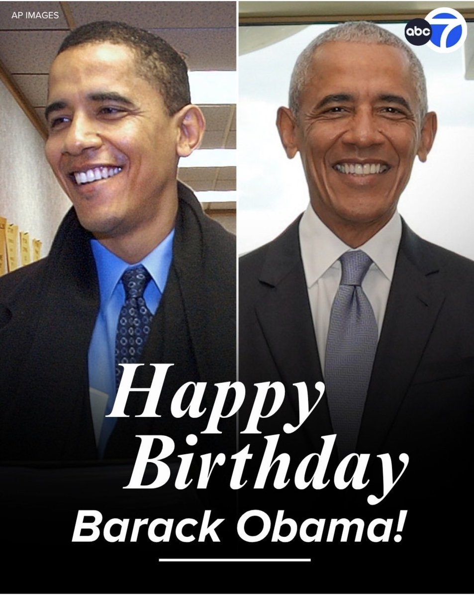 DebRobertsABC's tweet photo. Happy birthday to Barack Obama. https://t.co/K3rCGQdjs4
