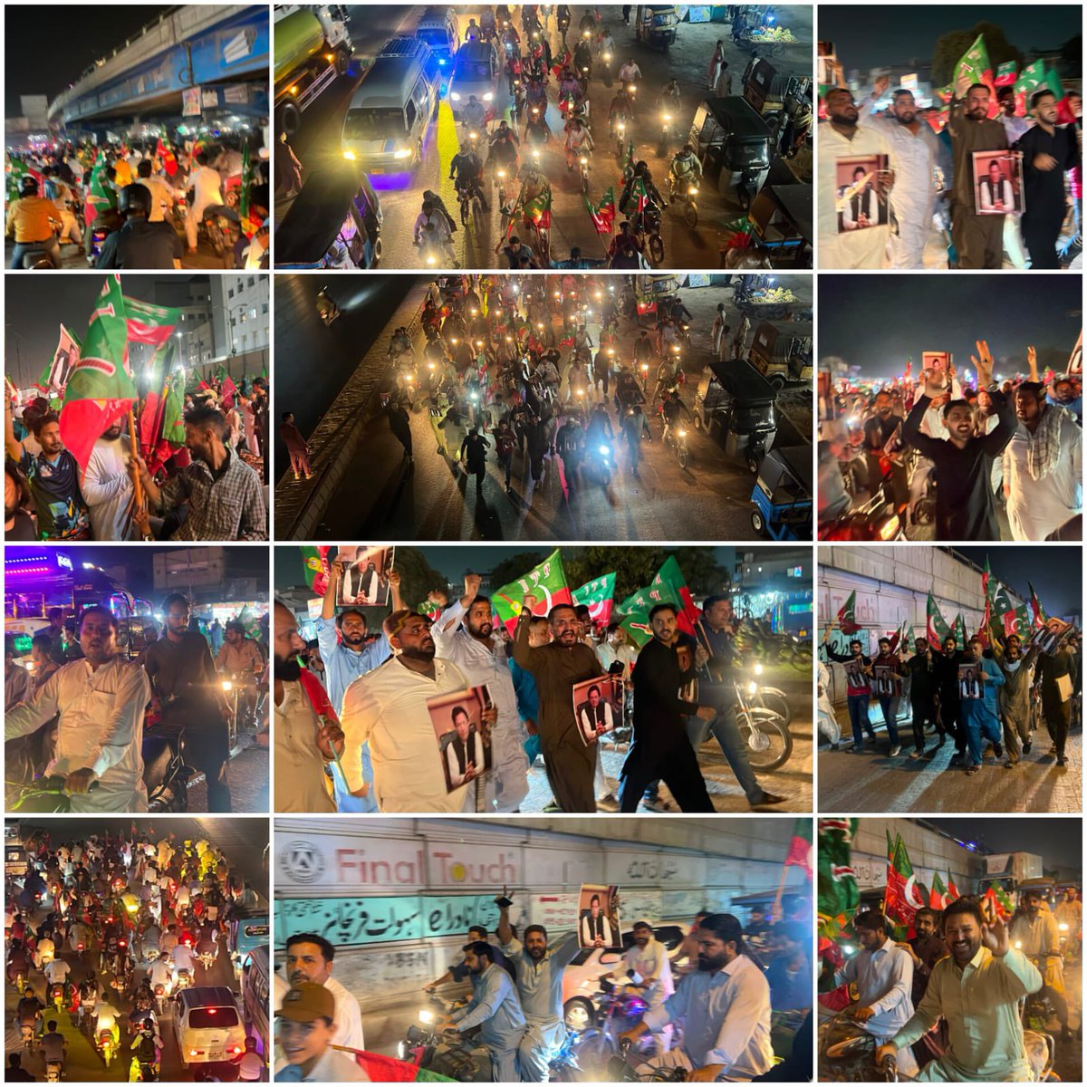 PTIKarachi_'s tweet photo. کراچی چھا گیا!

5 اگست تو کل ہے، لیکن نوجوانوں نے آج ہی نکل کر بتا دیا کہ ہوا کا رخ کس طرف ہے۔

چہروں پر جوش اور ہاتھوں میں کپتان کی تصویر و پرچم تھامے عوام نے اپنا فیصلہ سنا دیا کہ:

اس کاروانِ انقلاب کا سالار صرف خان ہے!

#KhanIllegallyJailed3Years
#WorldwideProtestsForImranKhan